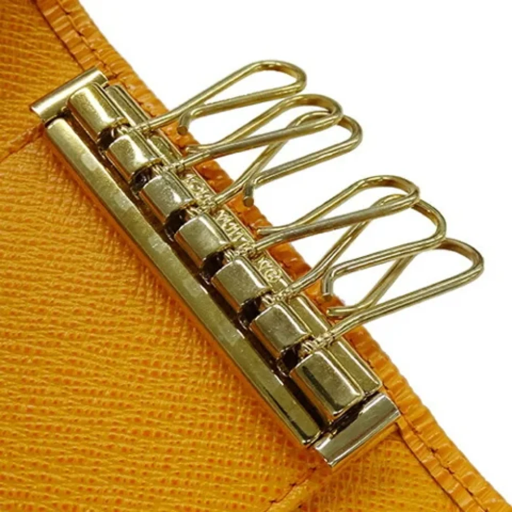 Louis Vuitton Vintage Pre-owned Canvas key-holders Yellow Dames