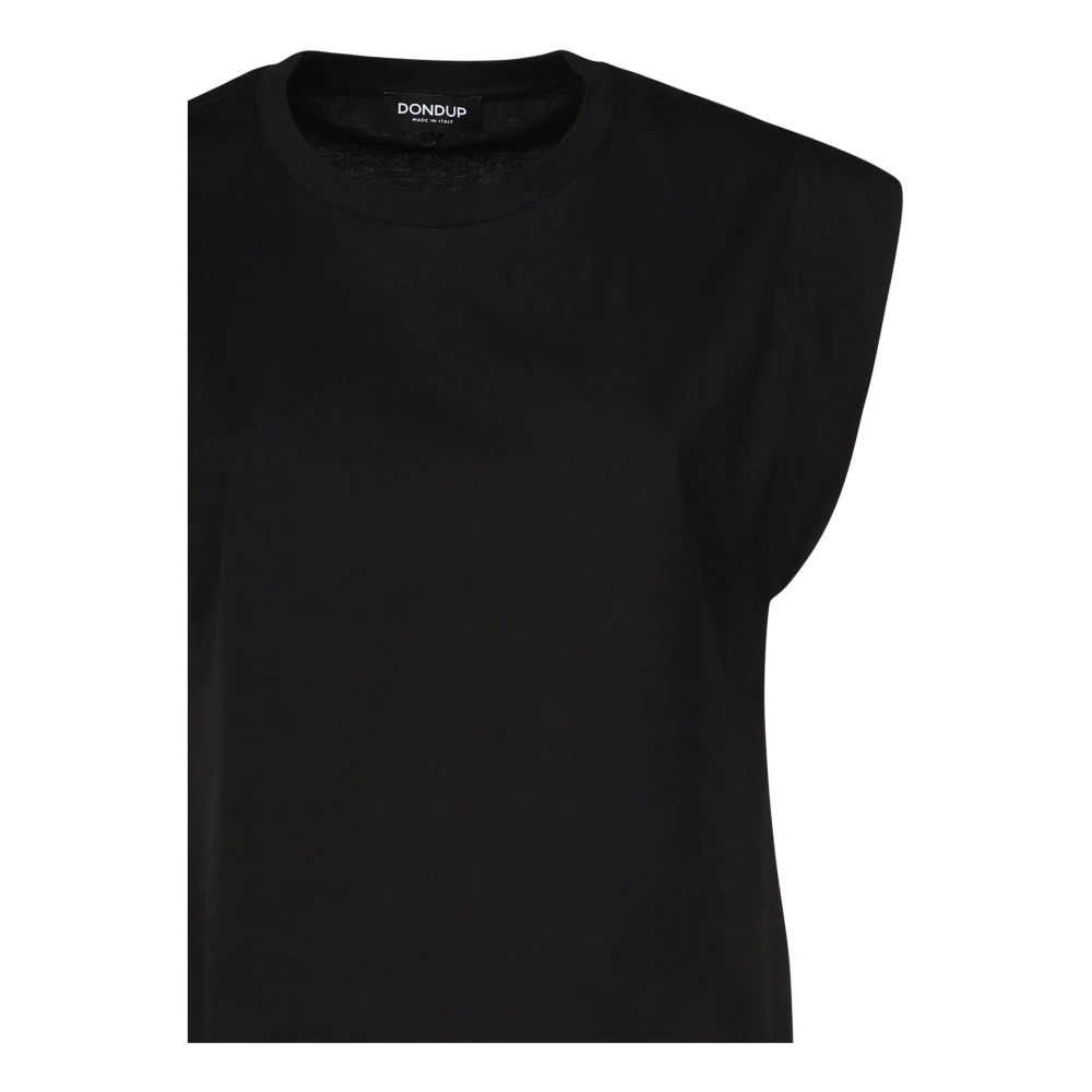 Dondup Zwarte T-shirt voor mannen Black Dames
