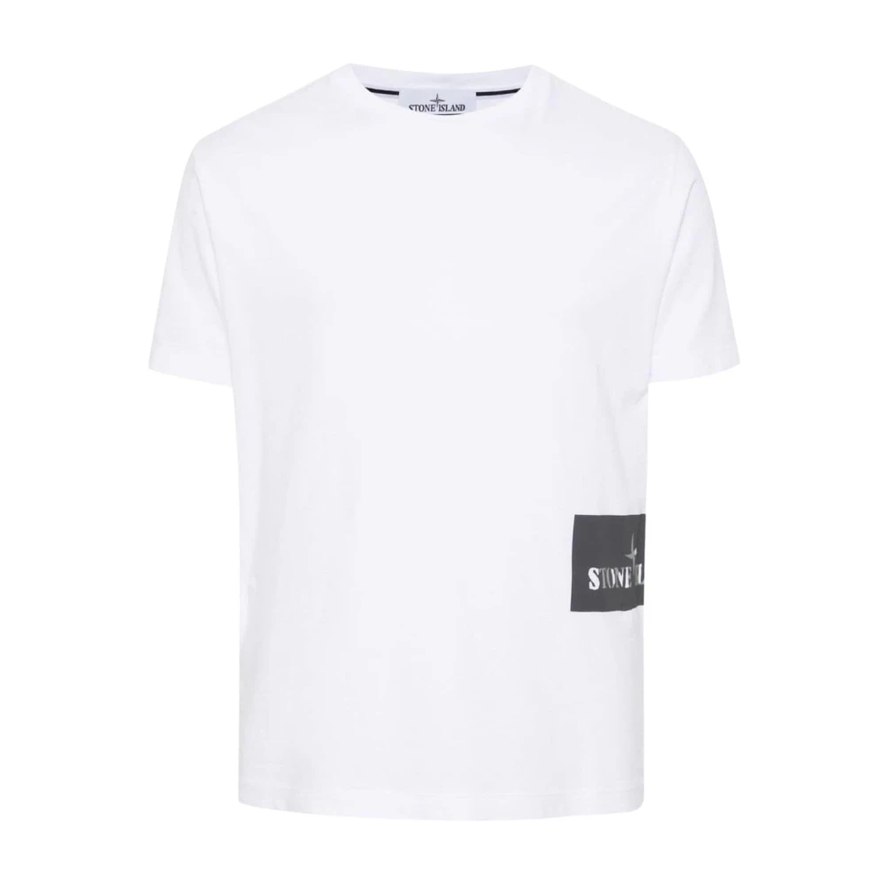 Stone Island Casual Katoenen T-shirt White Heren
