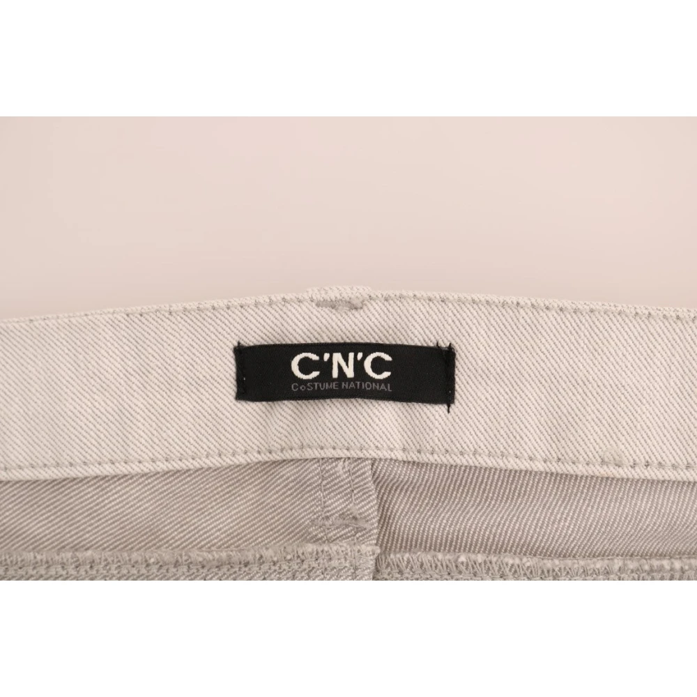 Costume National Witte Slim-Fit Stretch Jeans White Dames