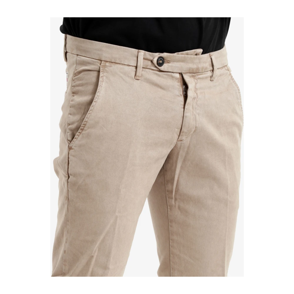 Roy Roger's Bruine Katoenen Broek met Nieuw Rolf Patroon Brown Heren