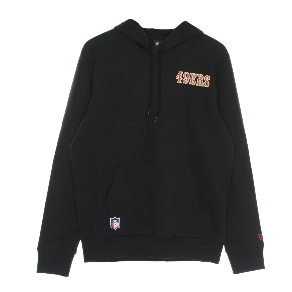 New Era Men's Black Nfl Outline Logo Hoodie In - Hoodies - S - Sweatshirts & Hoodies