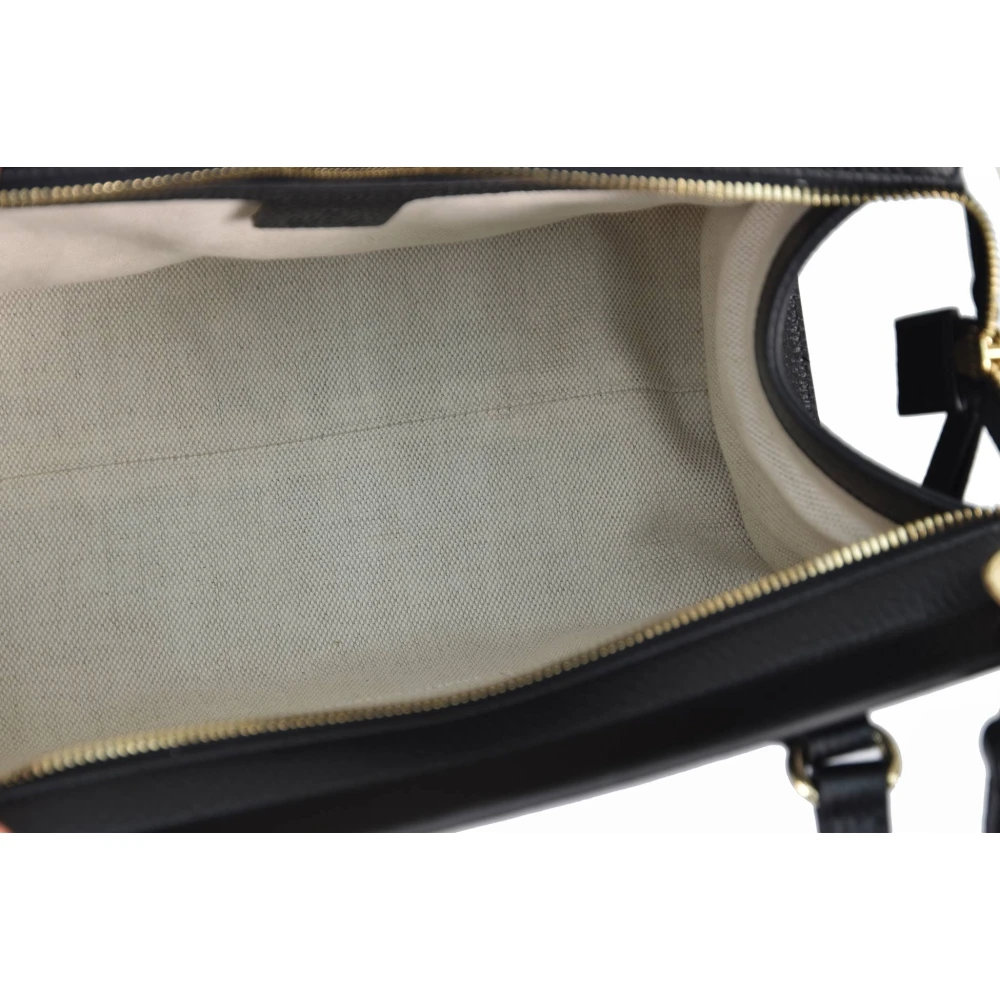Gucci Soho Disco Top Handle Schoudertas van generfd leer Black Dames