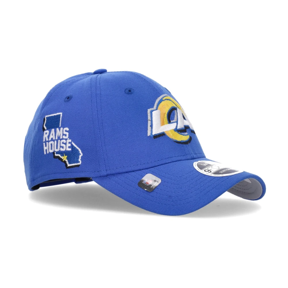 new era Gebogen Visor Hat NFL Draft Los Angeles Rams Blue Heren