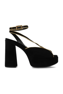Velvet Platform Sandals