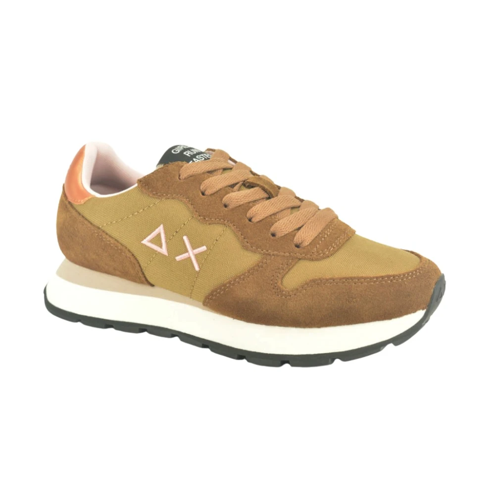 Sun68 Stijlvolle Cognac Runner voor Mannen Dames Schoenen Bruin