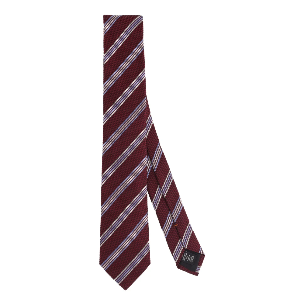 Ermenegildo Zegna Exclusieve Bordeaux Stropdas Made in Italy Red Heren