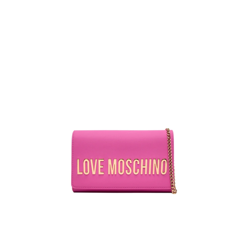 Love Moschino Donna Rosa Borsa A Tracolla Con Catena