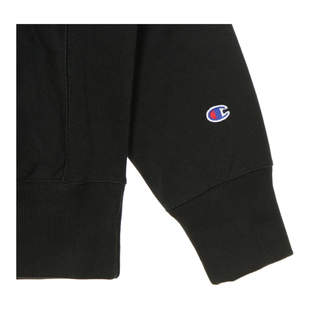 Champion Zwarte Lichtgewicht Crewneck Sweatshirt Black Heren