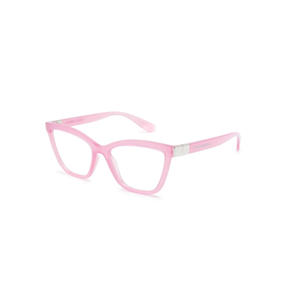 Dolce & Gabbana Geometrische roze cat-eye bril Pink Dames
