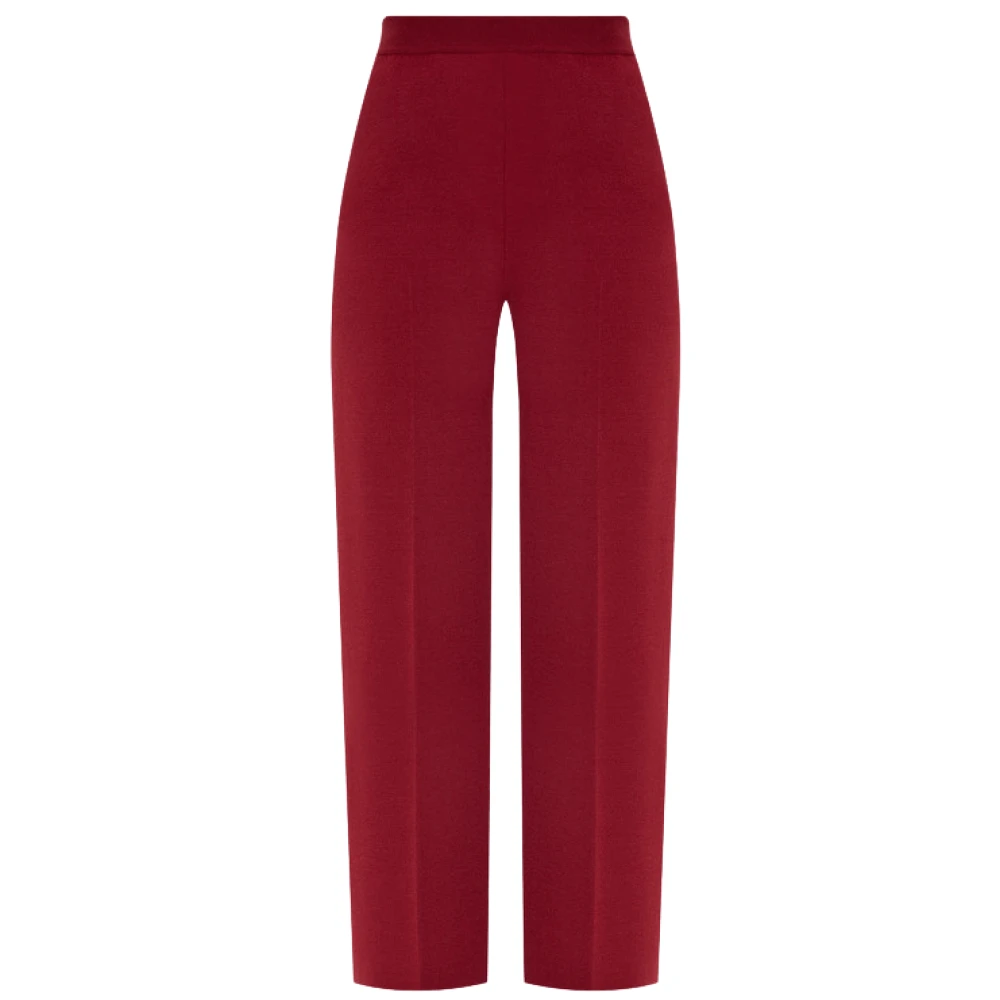 Loro Piana Ontspannen Bordo Cashmere Broek Red Dames