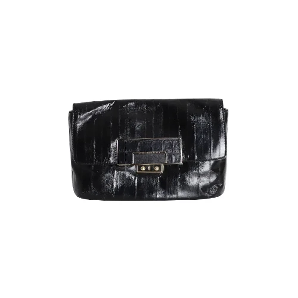 Anya Hindmarch Pre-owned Leather clutches Black Dames