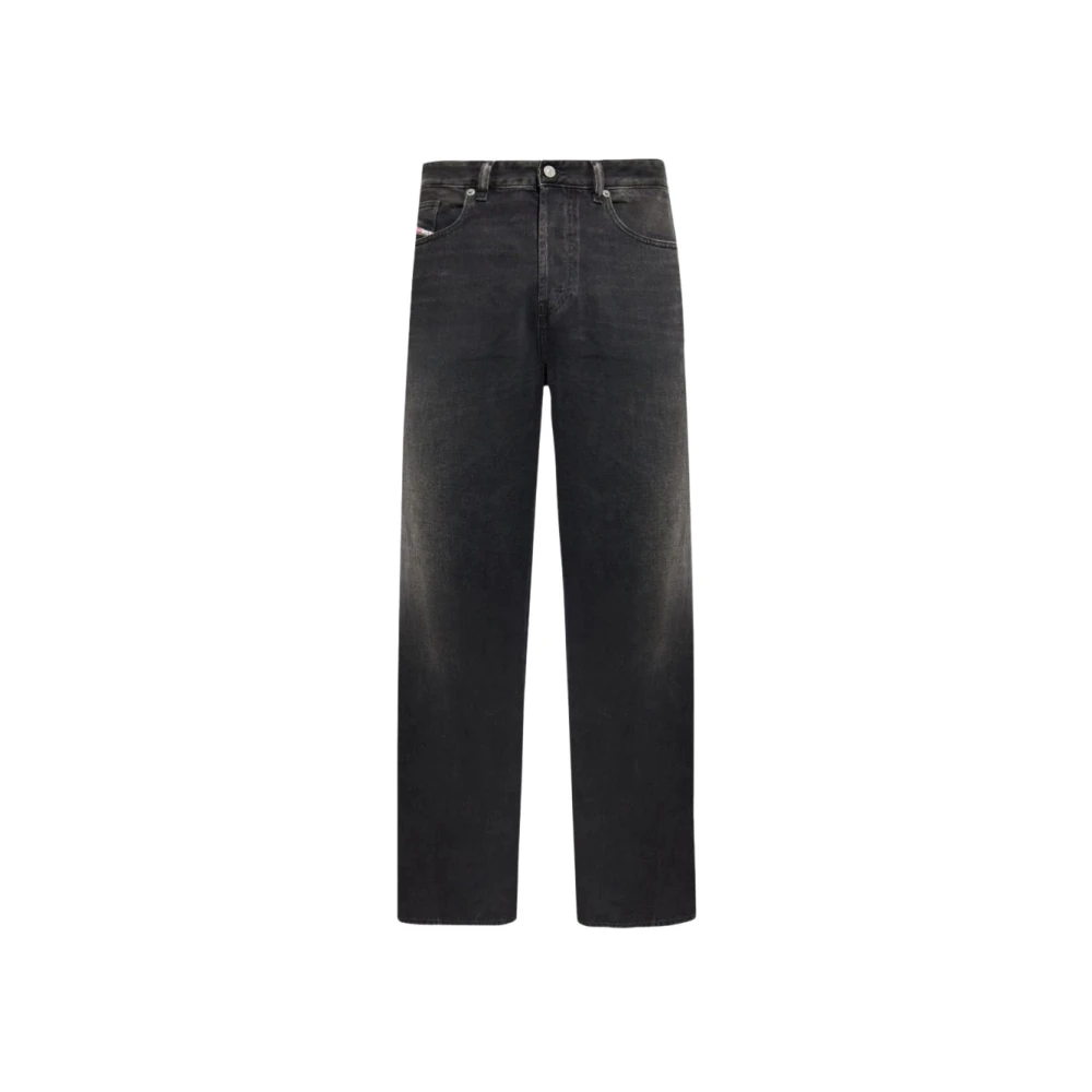 Diesel Men's Black Straight Fit Jeans, W34, D-Rise Jeans