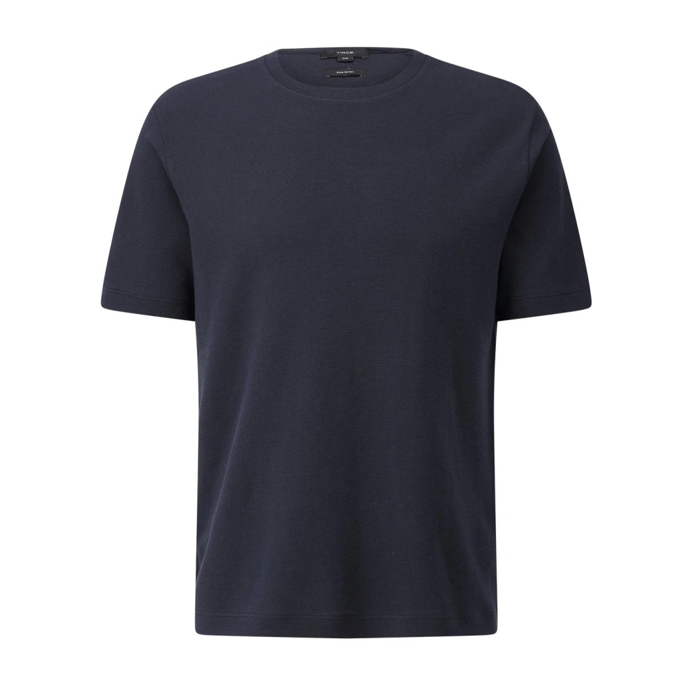 Vince Pima Katoen Sportief T-Shirt Blue Heren
