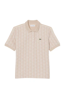 POLO SLIM FIT I JACQUARD MED MONOGRAM