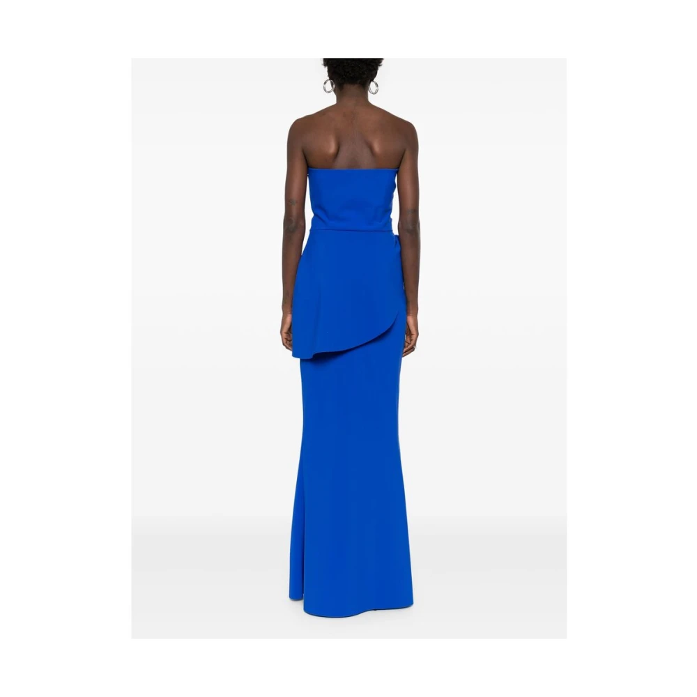 Chiara Boni Koningsblauwe Draperie Jurk Blue Dames