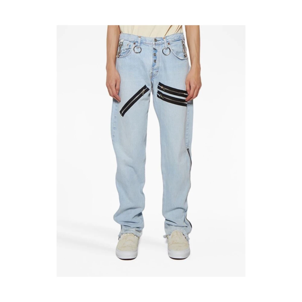 Gallery Dept. Indigo Blauwe Straight Leg Jeans Blue Heren