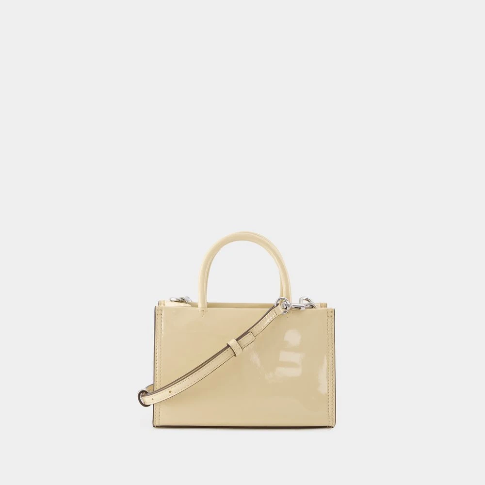 TORY BURCH Mini Shopper Tas in Beige Nylon Beige Dames