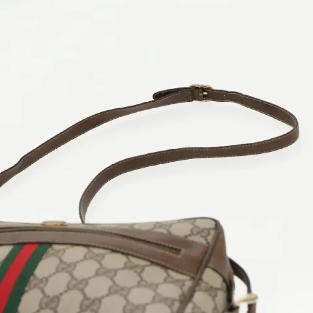 Gucci Vintage Pre-owned Leather gucci-bags Beige Dames