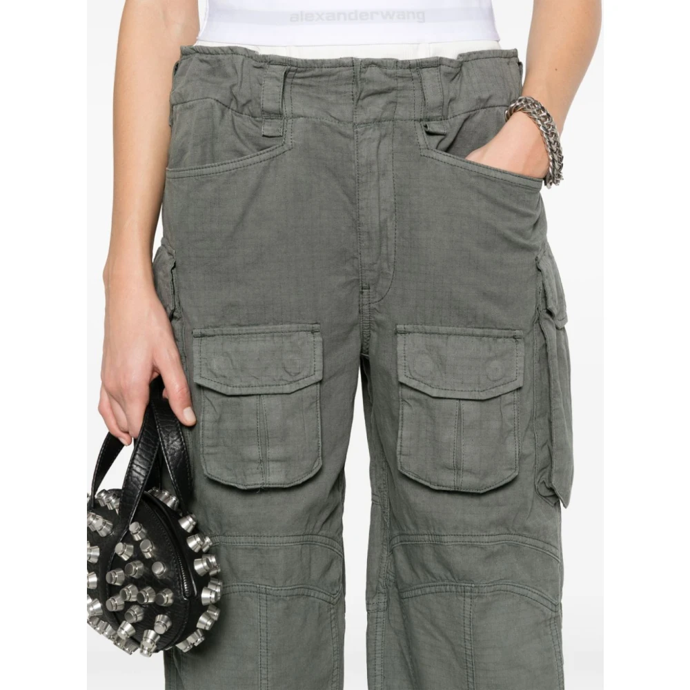 alexander wang Verde Broek voor Vrouwen Ss25 Green Dames