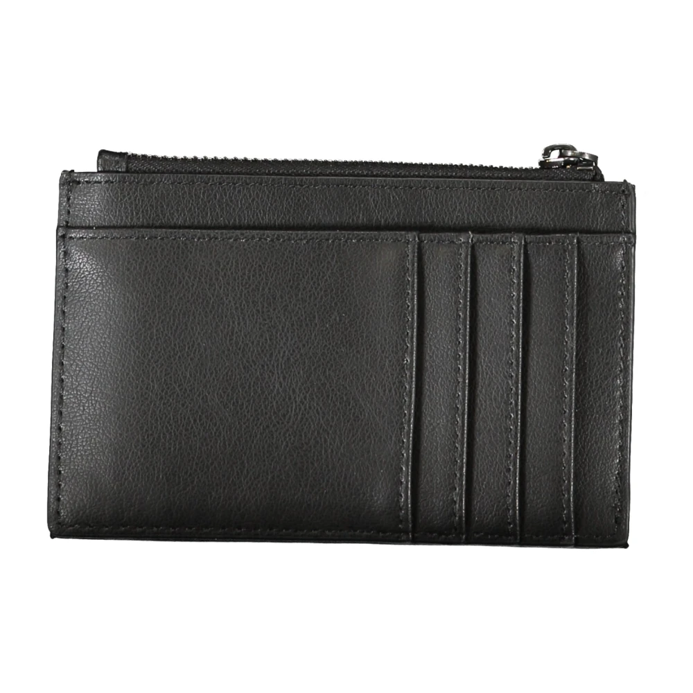 Calvin Klein Zwarte Damesportemonnee met Ritssluiting Black Dames