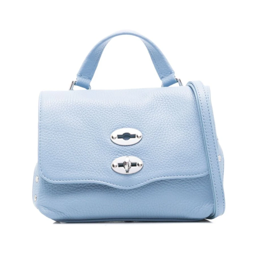 Zanellato Heldere Blauwe Foldover Top Tas Blue Dames