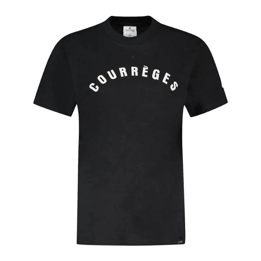 Courrèges Zwarte korte mouwen shirt Black Heren