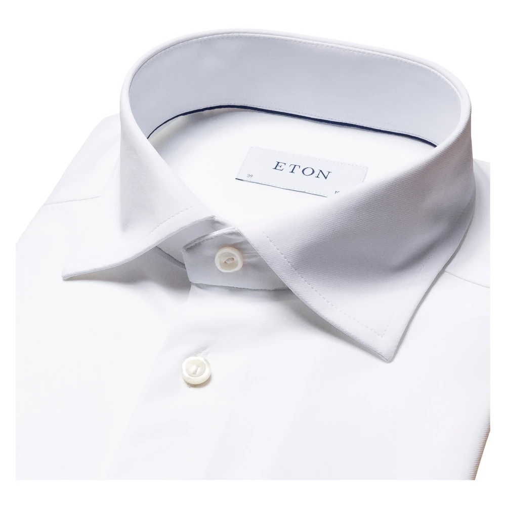 Eton Wit 4-Way Stretch Overhemd White Heren