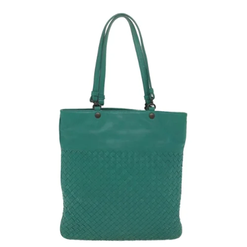 Bottega Veneta Vintage Pre-owned Leather handbags Green Dames