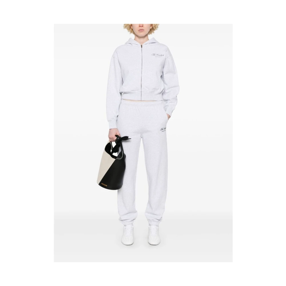 Sporty & Rich Heather Grey Sportieve Broek Elastische Enkels Gray Dames