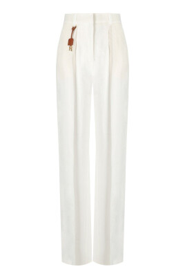 pantalon-en-lin-avec-logo-dore-et-charms