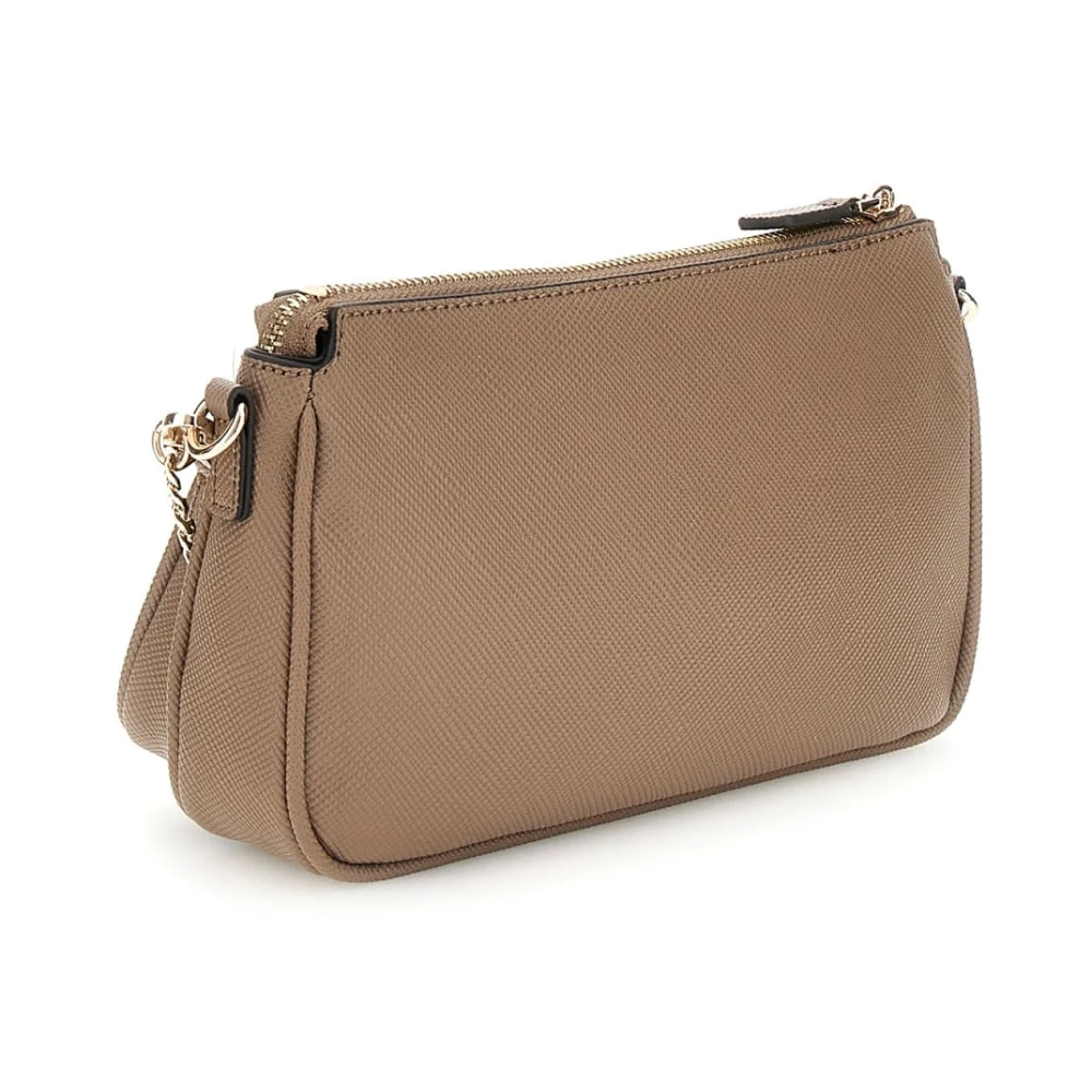 Guess Stijlvolle Crossbody Handtas Beige Dames
