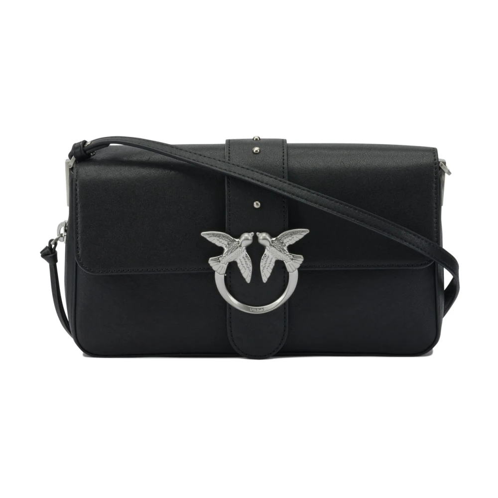 Pinko Women's Black Classic Love Bag Slouchy Shoulder Bag