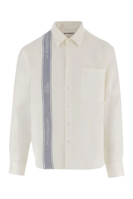 Linen Shirt with Logo