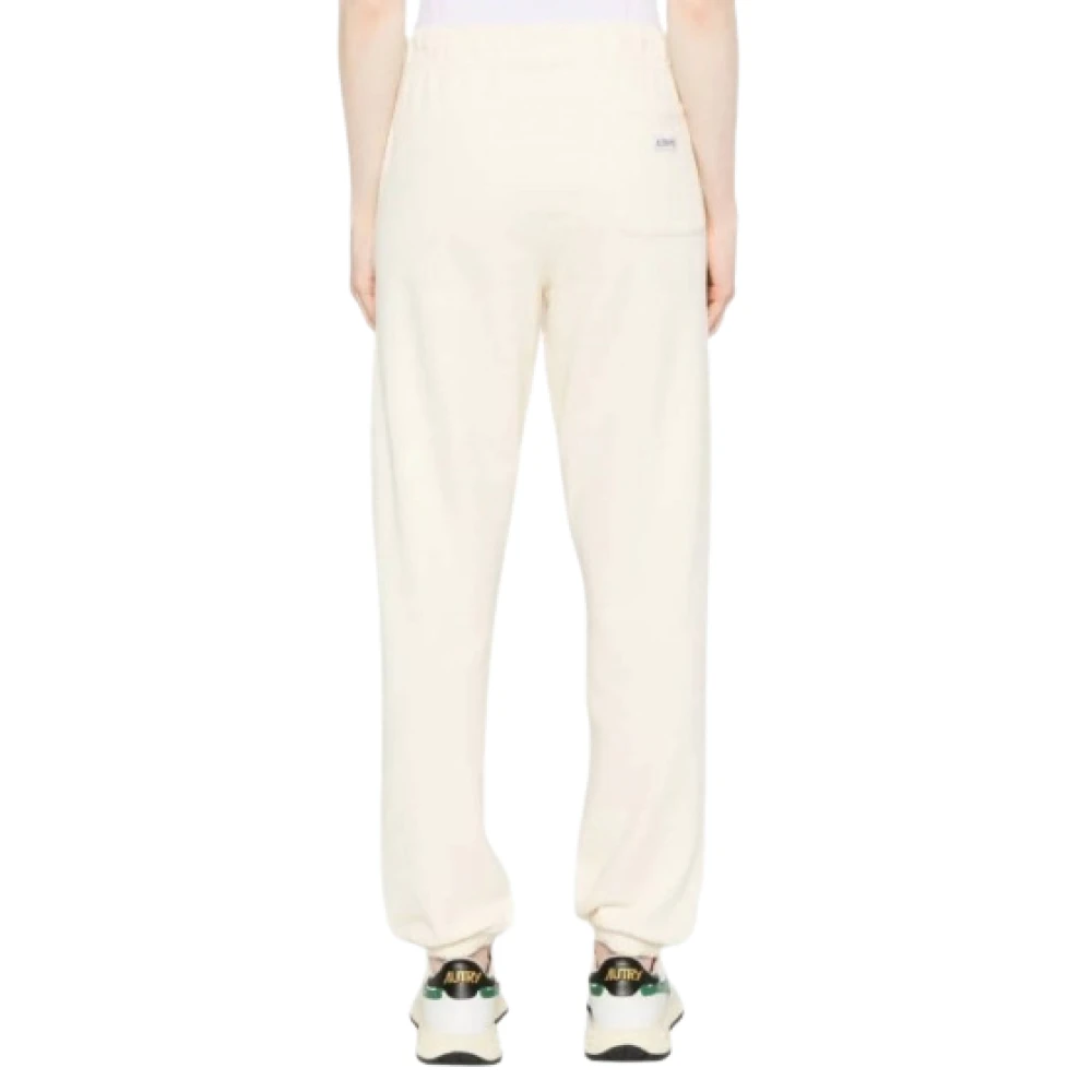 Autry Jersey joggingbroek met logo-tag Beige Dames