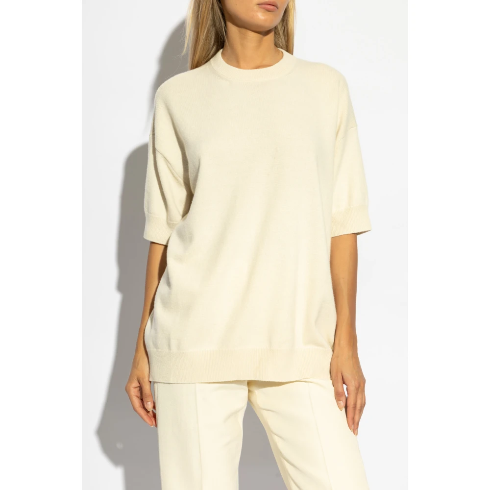 Jil Sander Trui met korte mouwen Beige Dames