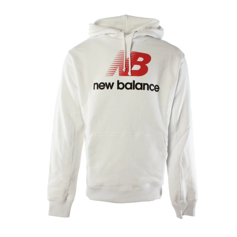 New Balance Men's White Cotton Jumper For - Hoodies - M - Sweatshirts & Hoodies