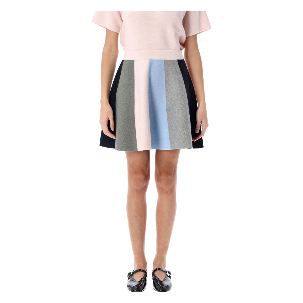 JW Anderson Blush Panel Sjaal-Gebr. Mini Rok Multicolor Dames