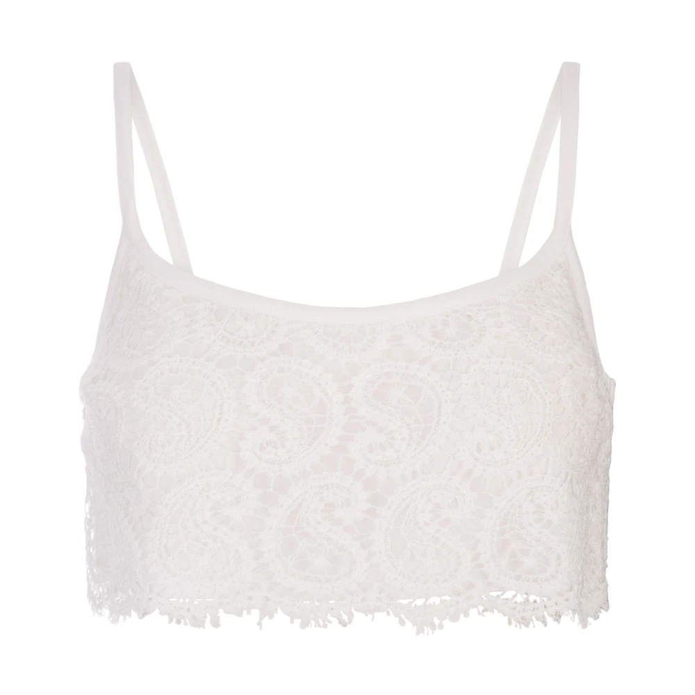 Giambattista Valli Vit ärmlös crop top White, Dam