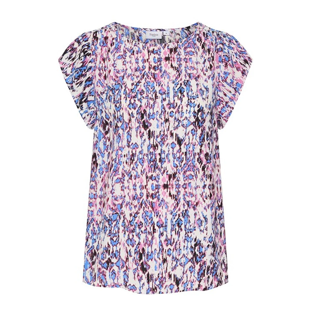 Saint Tropez Roze Ikat Paint Blouse Multicolor Dames