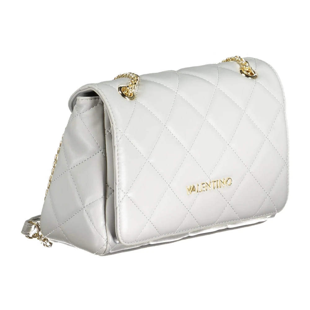 Valentino by Mario Valentino Grijze Schoudertas met Kettinghandvatten Gray Dames