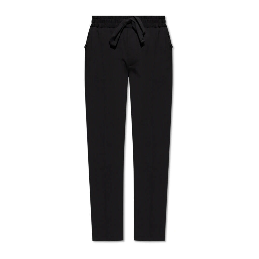 Dolce & Gabbana Broek met stiksels op de benen Black Heren