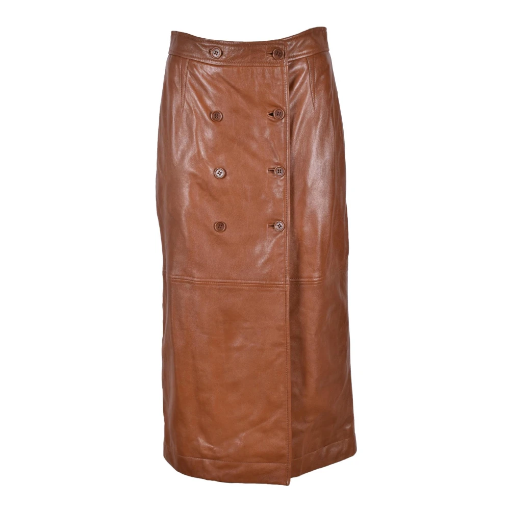 Skirts > Leather Skirts - - Alberta Ferretti - Modalova