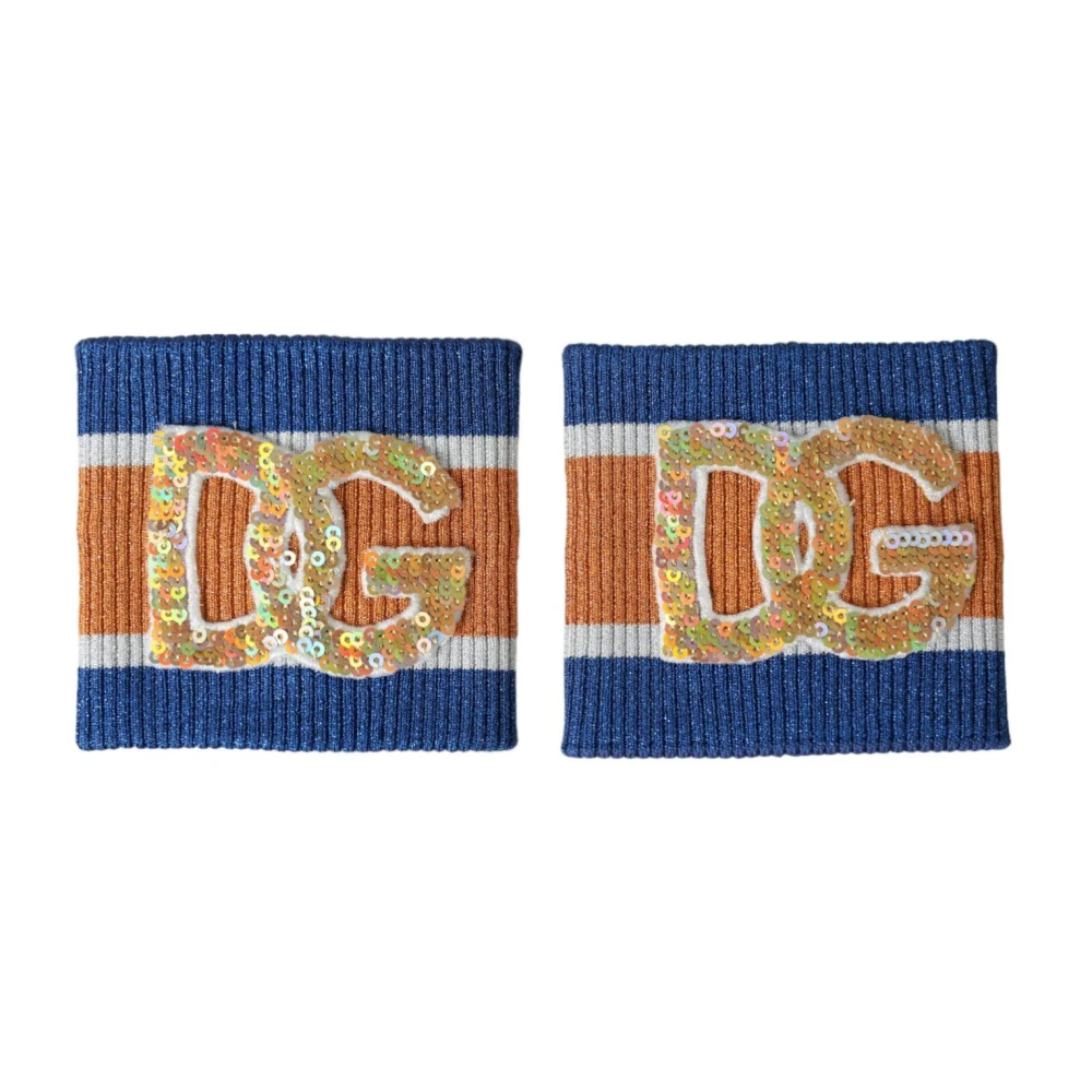 Dolce & Gabbana Men's Multicolor Sequin Logo Wristband Silk Lining - Accessories - One Size - Accessories