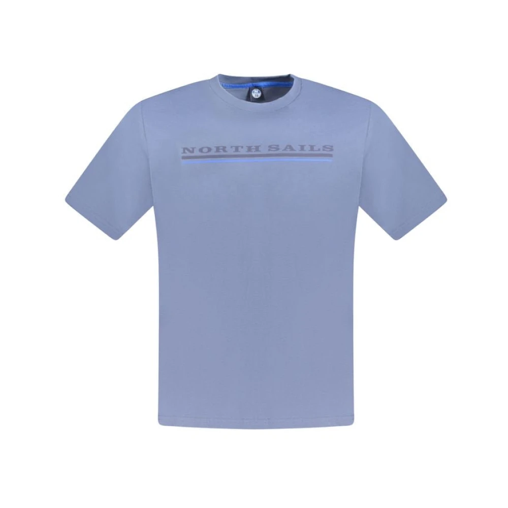 North Sails Blauw Katoenen T-Shirt | Stijl: Nosa-33738 Blue Heren
