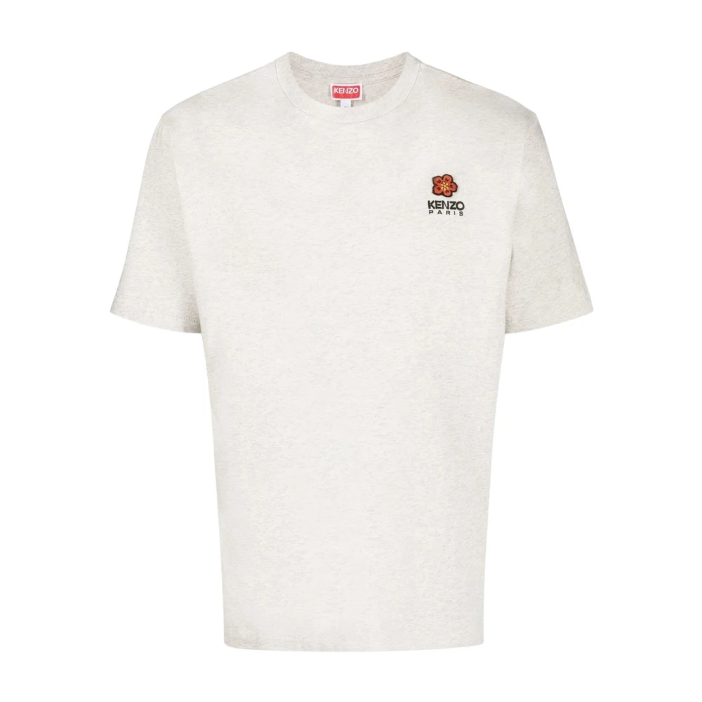 Kenzo Grå Blomsterbroderad T-shirt Gray, Herr