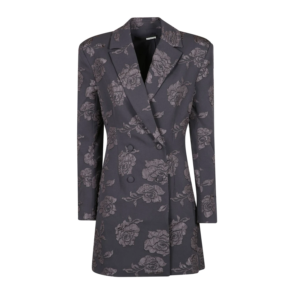 Rotate Birger Christensen Bloemen Blazer Jurk Brown Dames