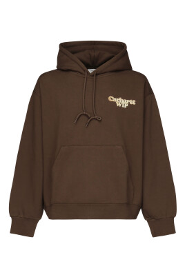 sweat-a-capuche-marron-avec-imprimes