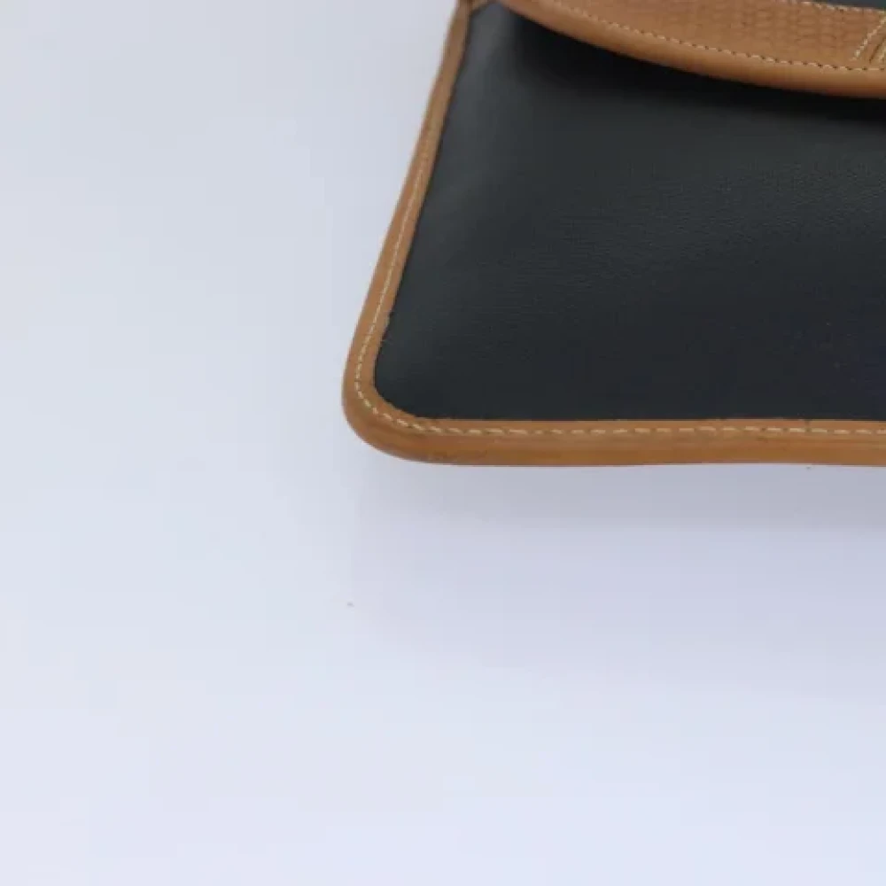 Dior Vintage Pre-owned Nylon clutches Black Dames