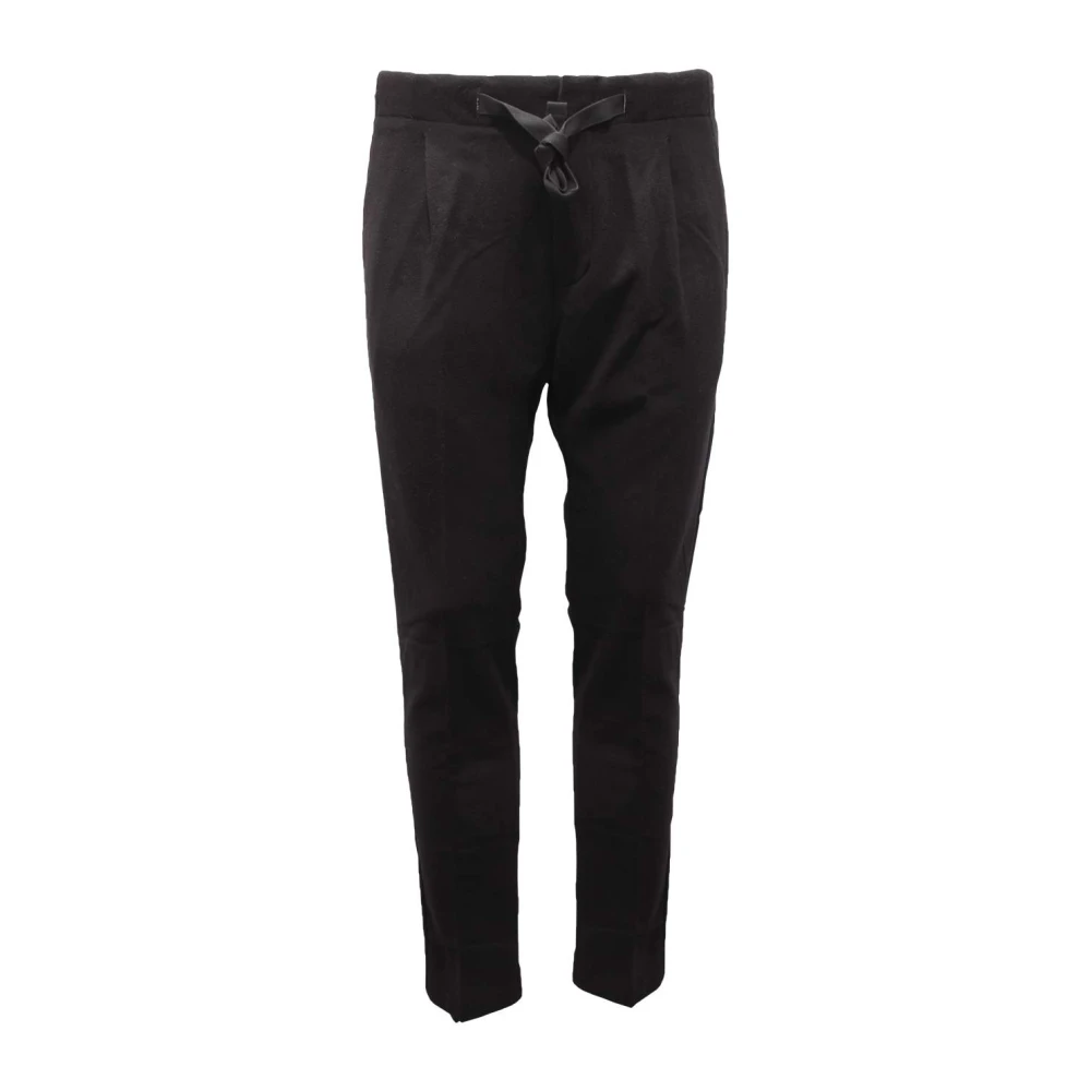 Entre Amis Men's Black Italian Style Trousers - Slim-Fit Trousers - W32 - Trousers